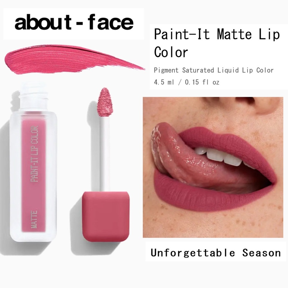about-face Paint-It Matte Liquid Lip Color | Unfogettable Season